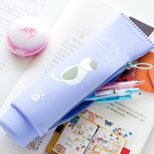 toothpaste stylish silicone students pencil case