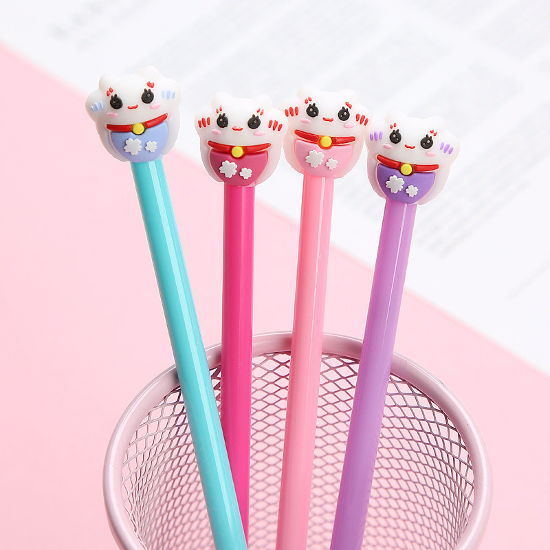 2024 Hot Selling Promotional Kawaii Pen 0.5mm Korean Pen Carton Cute Gel Pen stationery Manufacturer