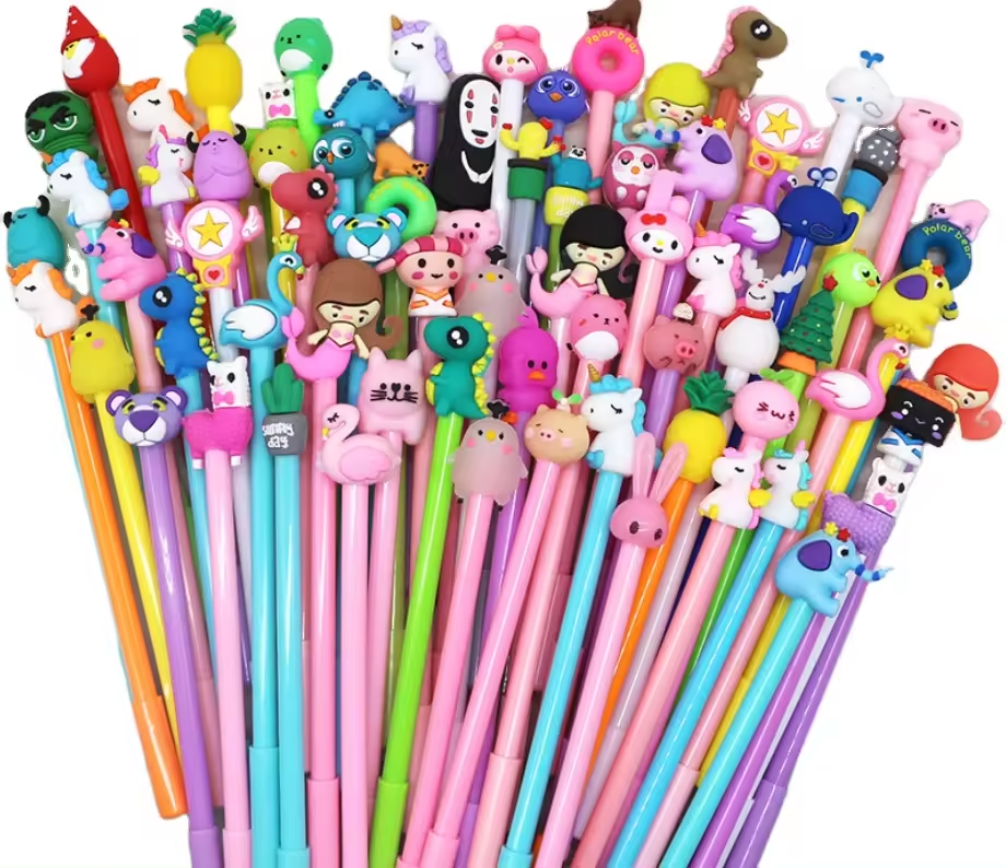 2024 Hot Selling Promotional Kawaii Pen 0.5mm Korean Pen Carton Cute Gel Pen stationery Manufacturer