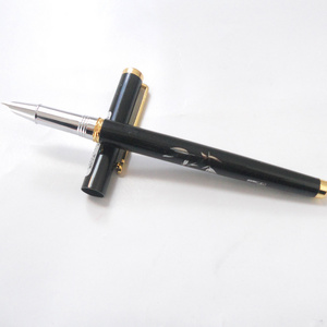 NEW Decorating carved pattern middle black metal fountain pen ink cartridge