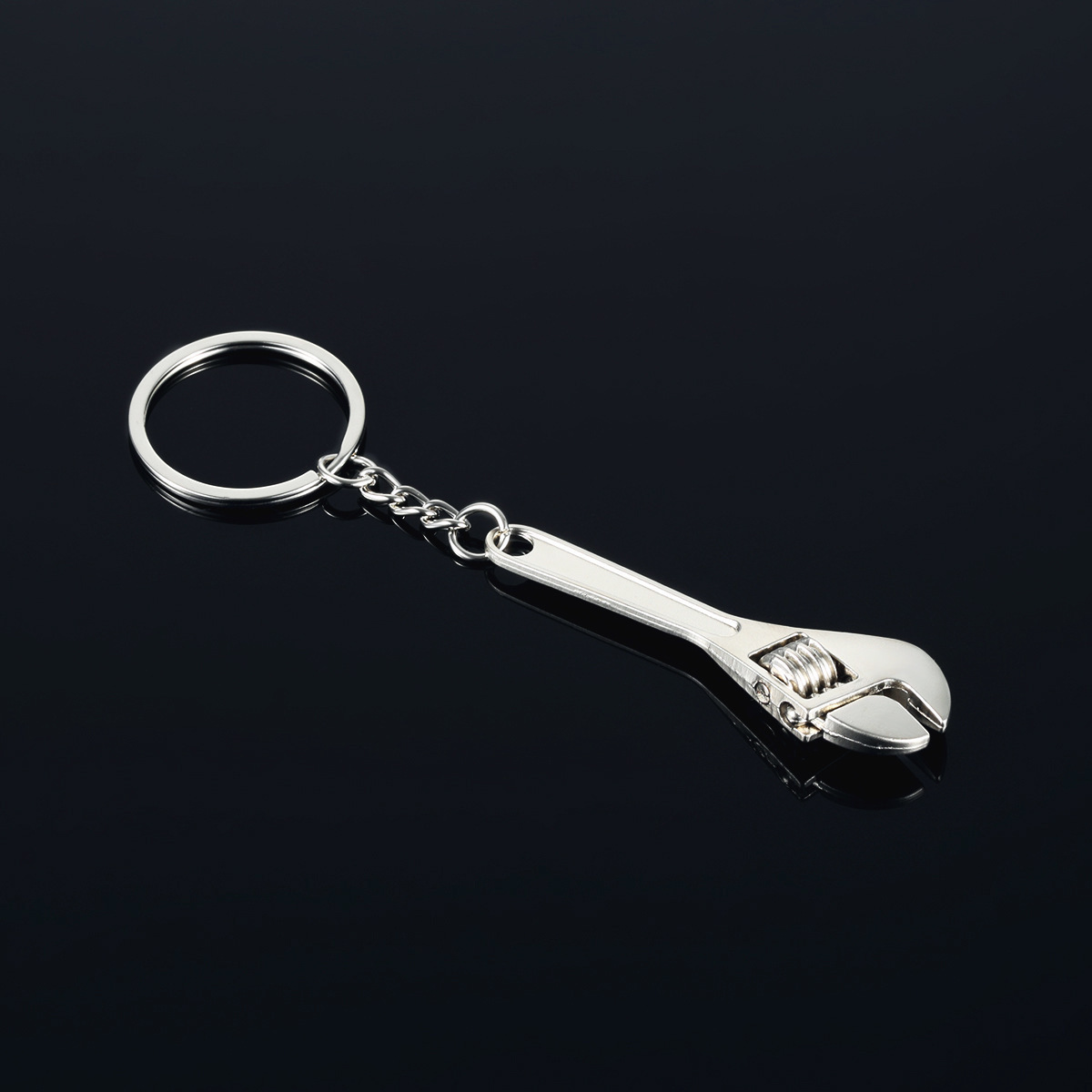 NEW Mini Tools Monkey Spanner Shaped Key Chain Promotional Zinc Alloy Adjustable Wrench Metal Keychain