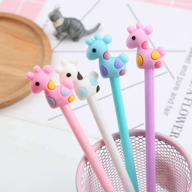 2024 Hot Selling Promotional Kawaii Pen 0.5mm Korean Pen Carton Cute Gel Pen stationery Manufacturer