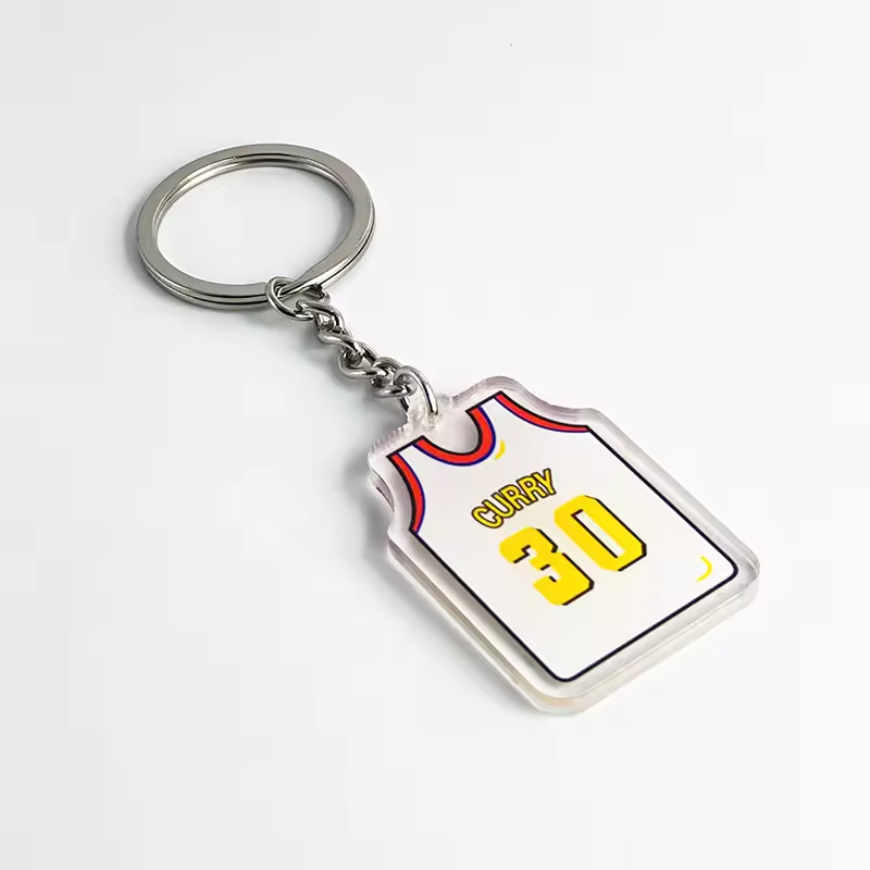 basketball team t-shirt jersey sport key chain basketball star Kobe lake team keychain soccer jersey keychain