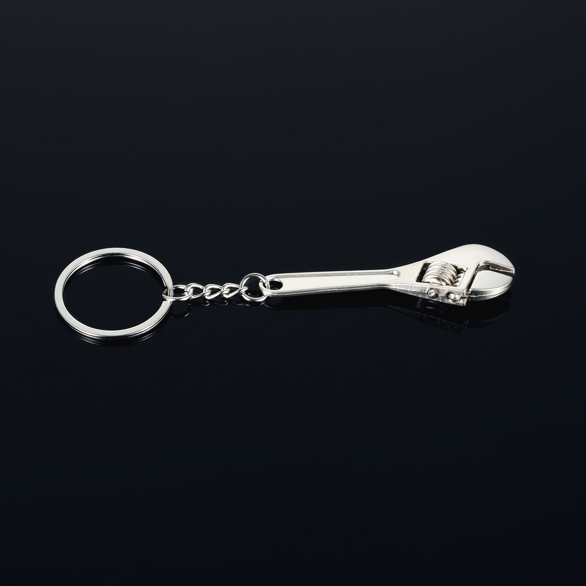 NEW Mini Tools Monkey Spanner Shaped Key Chain Promotional Zinc Alloy Adjustable Wrench Metal Keychain