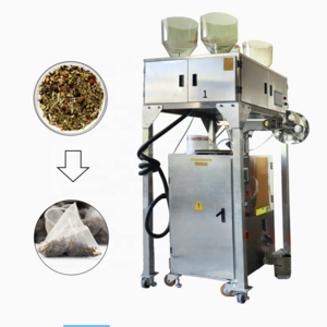 Top grade wholesale price instant automatic triangle small pyramidal bag herbal rose tea packing making filling machine for sale