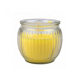 Pengli candle jar 8.9 cm clear glass candle jar frosted glass candle jar with spout