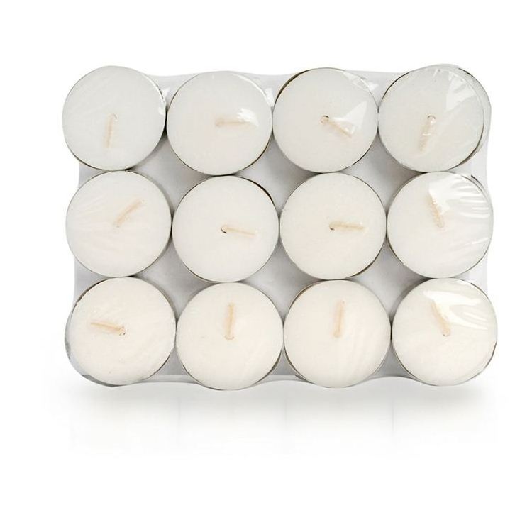 Wholesale candle making supplies unscented tea light candles