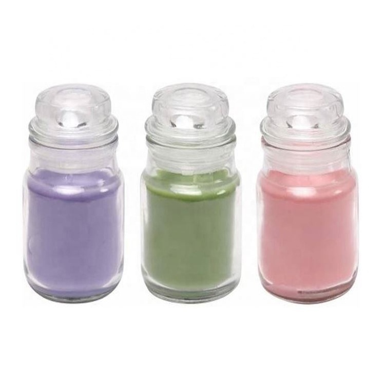 Pengli golden supplier glass candle jars with flip tin candle tins 16 oz 3 wick candle jars