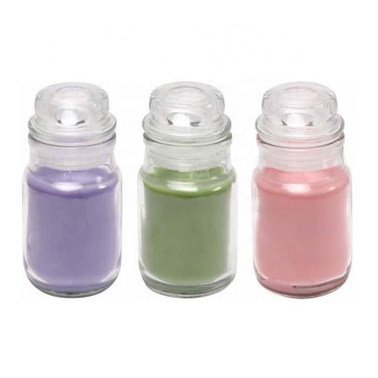 Pengli plaster pot for candle cheap wholesale price thick glass candle jar reasonable price frosted glass jar candle with lid