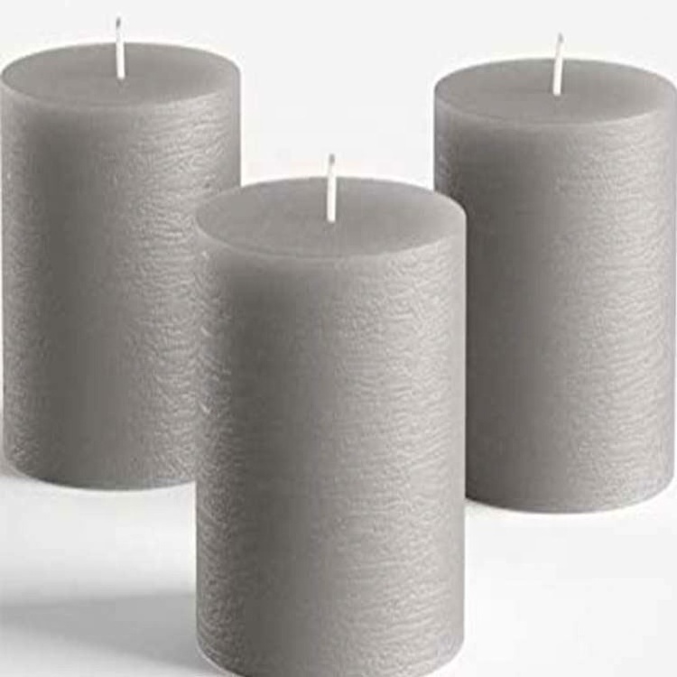 Pengli ivory pillar candles long burn time 6x2 white pillar candles pillar candle glass plate