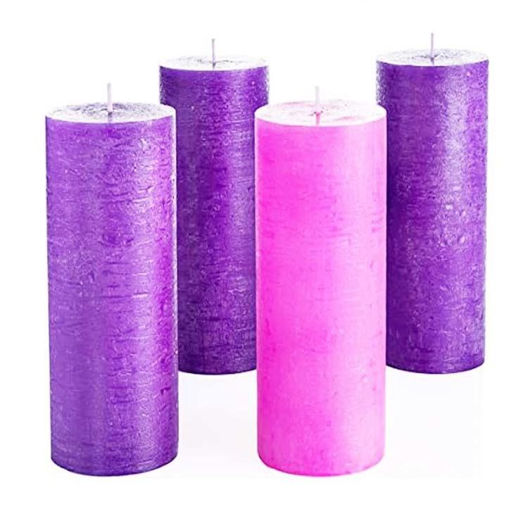 Pillar wedding decor candle wholesale in bulk