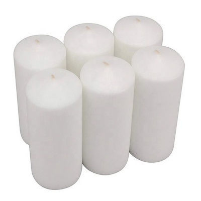 Pengli big pillar white unscented candles pillar candle bulk 6x2 white pillar candles