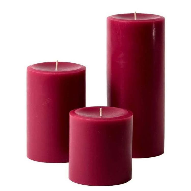 Pillar wedding decor candle wholesale in bulk