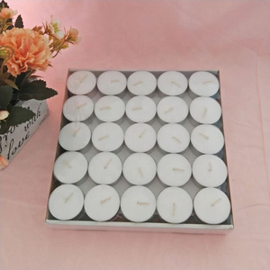 Pengli tea light candles 100 bulk pack tealight wooden trunk tealight candle 2.5oz 8oz small size iridescent tealight candle gl