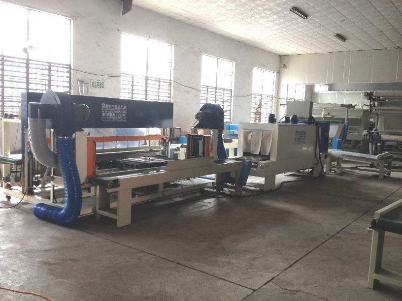 fabric roll  packing machine auto P.E. film wrapping machine