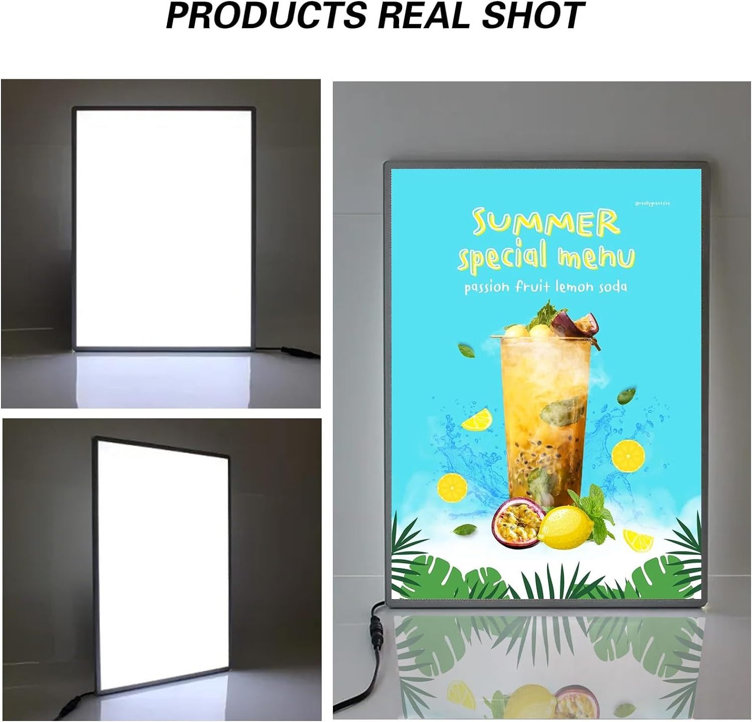 LED poster light box slim frame plug in picture frame advertising board menu light box restaurant