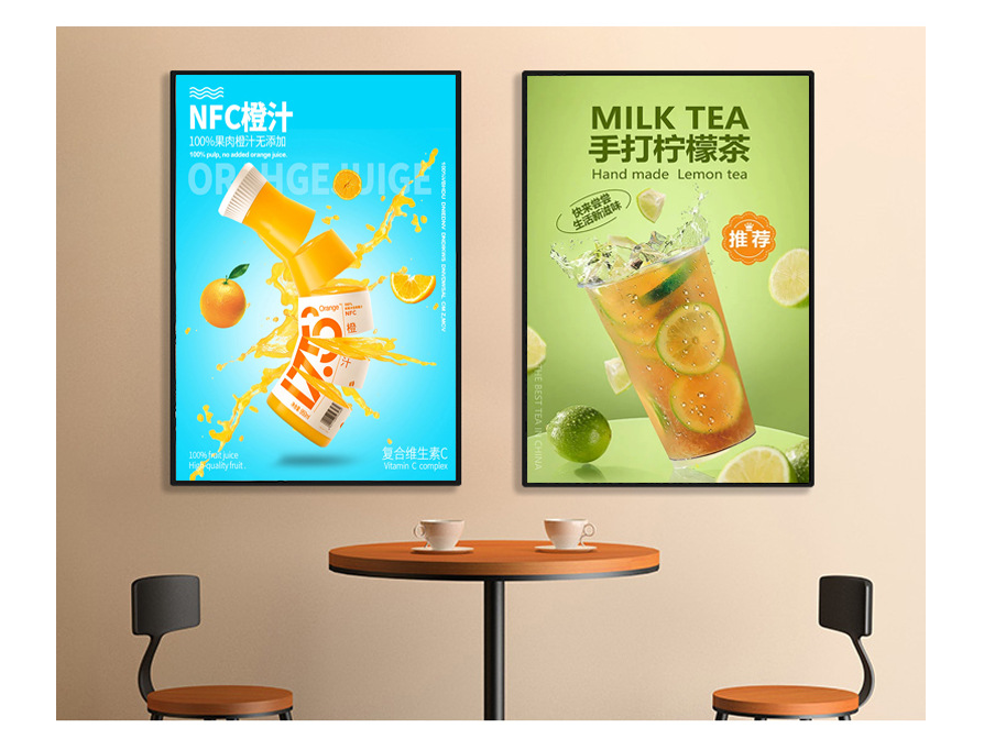 LED poster light box slim frame plug in picture frame advertising board menu light box restaurant