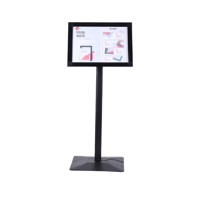 LED  poster display promotional menu stand board poster stand with LED light