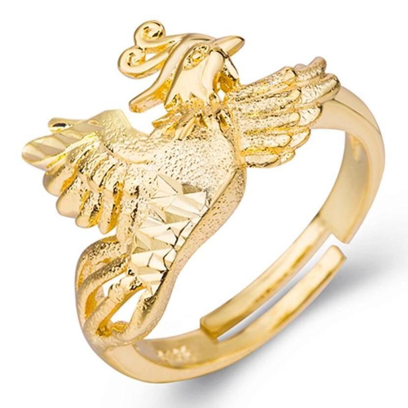 New gold-plated Vietnamese gold sand ring king gold men dragon ring