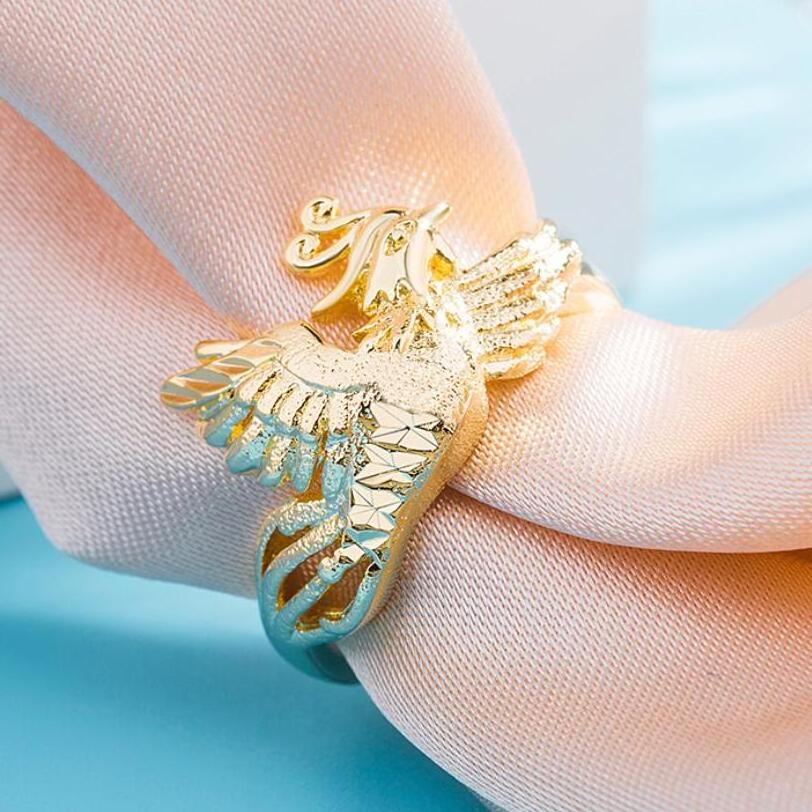 New gold-plated Vietnamese gold sand ring king gold men dragon ring