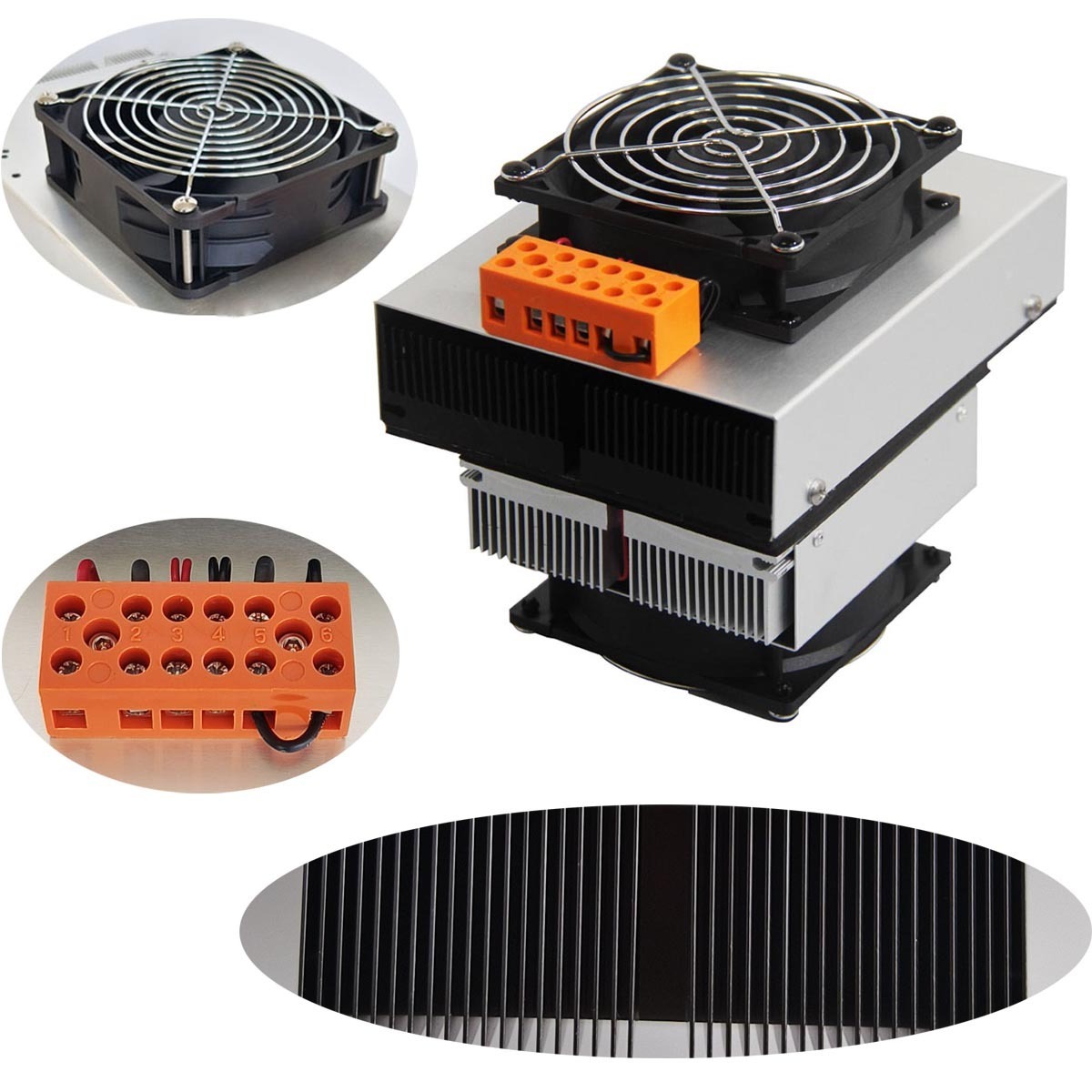 12V 40W telecom box and cabinet aluminium thermoelectric  cooling semiconductor cooler TEC peltier assembly