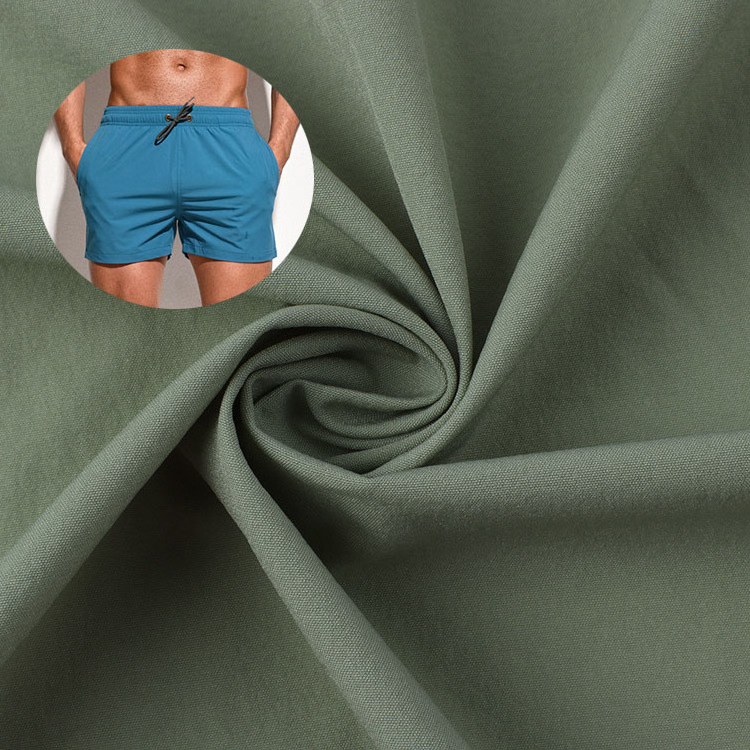 90 nylon 10 spandex sun protection fabric with anti uv  nylon board shorts fabric textile for running MMA shorts fabric