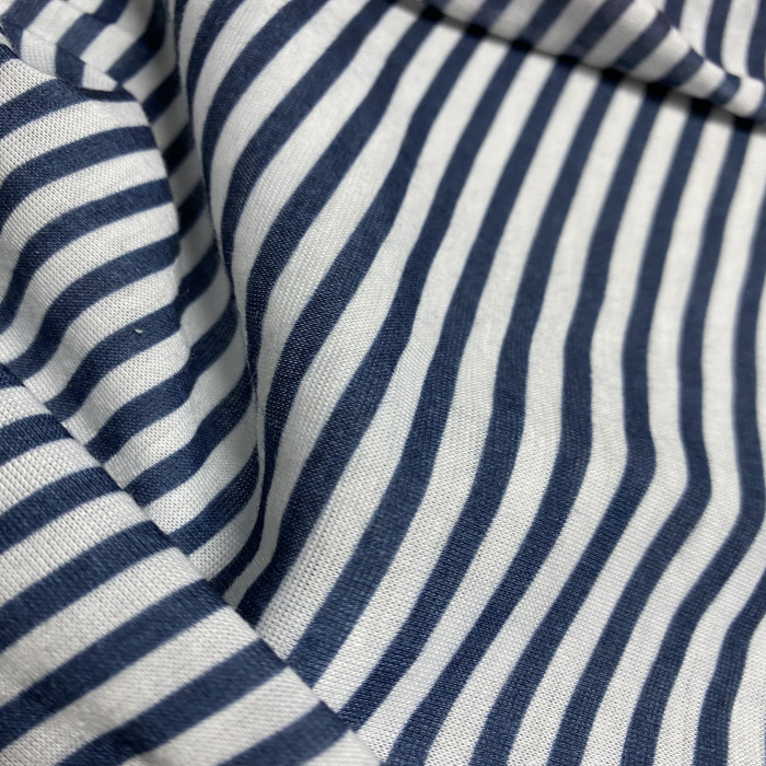 black and white stripes fabric printing interlock fabric/crinkled interlock stripe sheer knit fabric