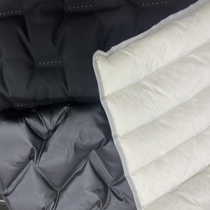 new style direct filling channel down coat jacket fabric 3 layer 5 layer bonded puffer jacket shell tunnel fabric