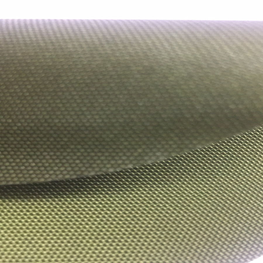 420D 400D plain weave waterproof and PU coating backside imitation nylon oxford bag fabric