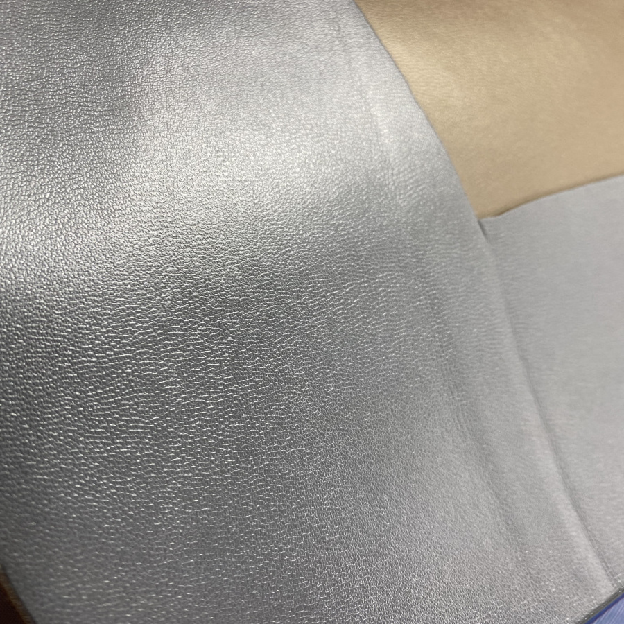 Pebble Metallic PU leather fabric for shoes and bags Synthetic silver golden shiny synthetic faux leather pants fabric