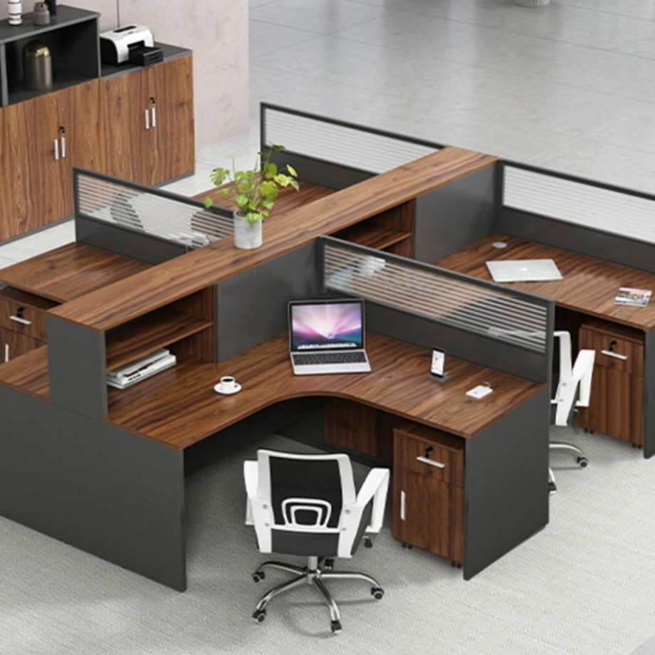 Modern Workspace 4 6 8 10 Person Staff Office Workstation Partition Desk Cubicle Modular Office Workstation