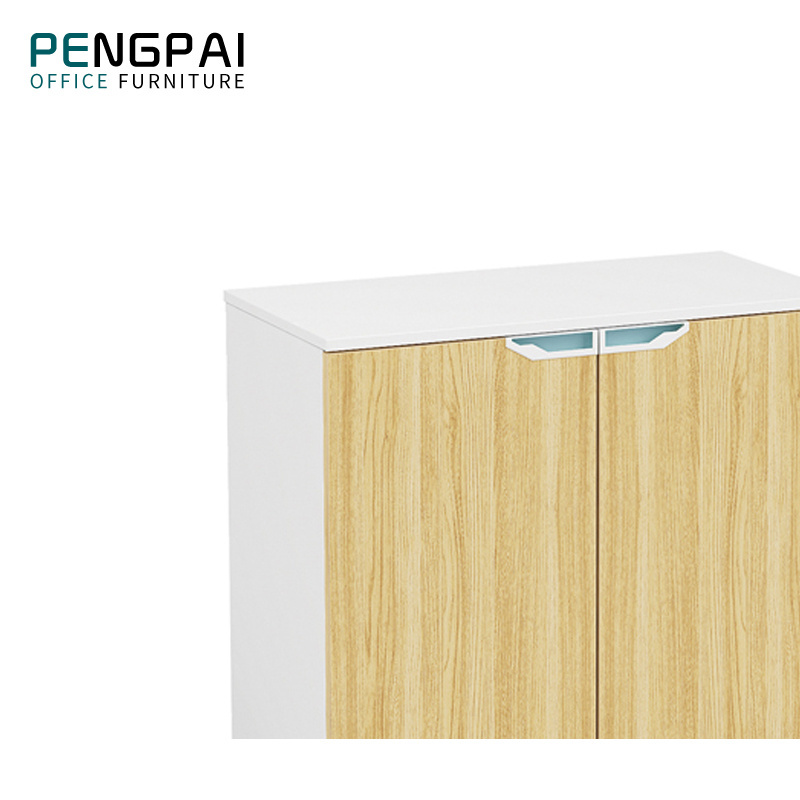 PENGPAI low office drawer cabinet small parts storage  cabinet design wooden credenza modern