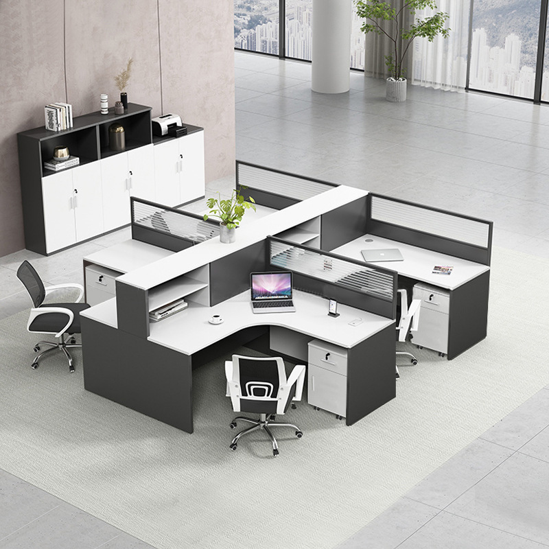 Modern Workspace 4 6 8 10 Person Staff Office Workstation Partition Desk Cubicle Modular Office Workstation