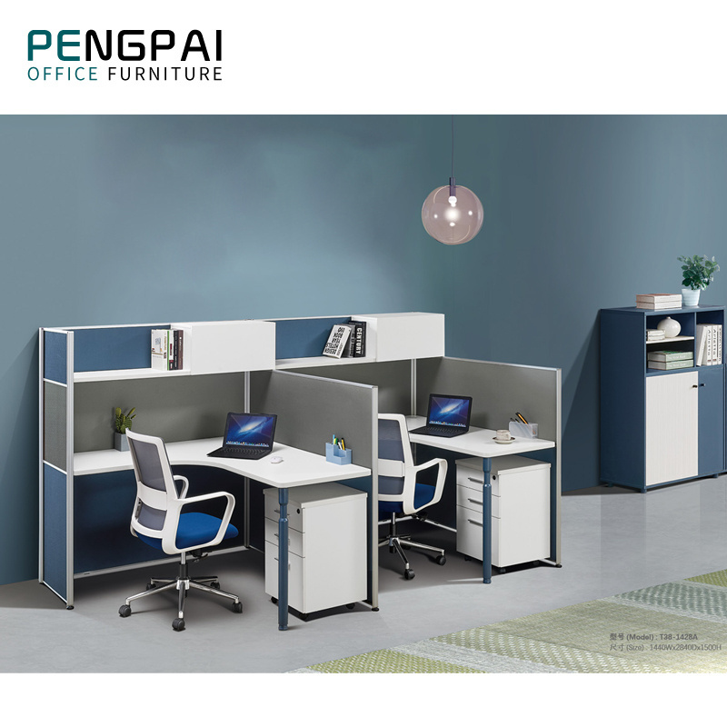 Project office partitions call center modular work station desk with shelf