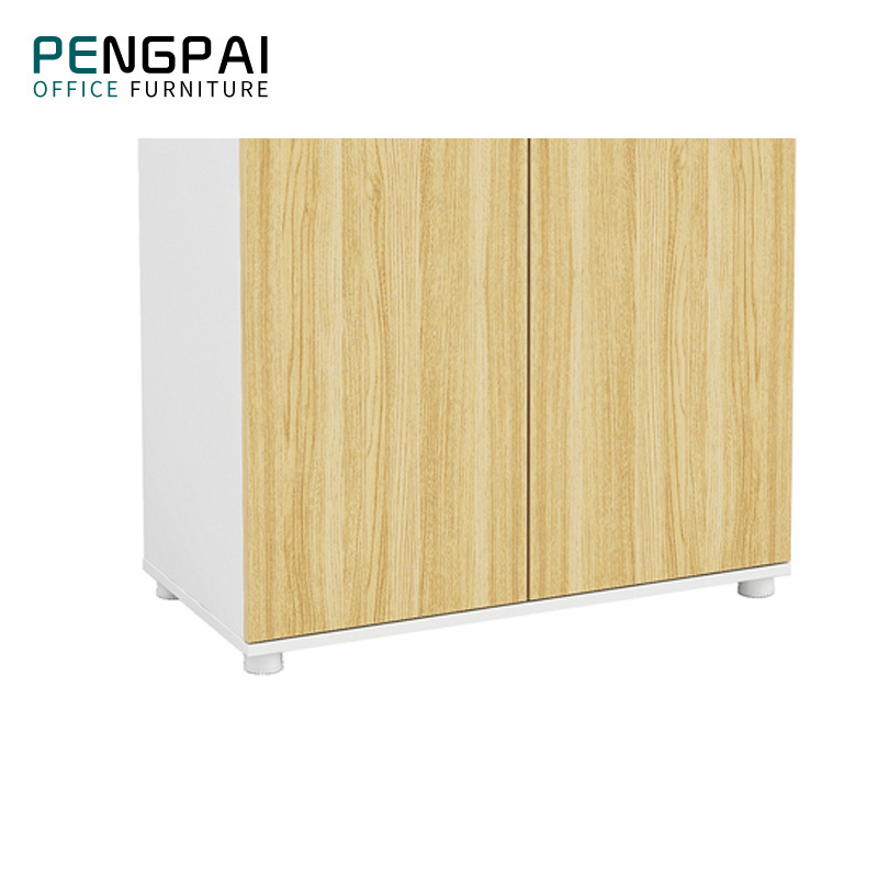 PENGPAI low office drawer cabinet small parts storage  cabinet design wooden credenza modern