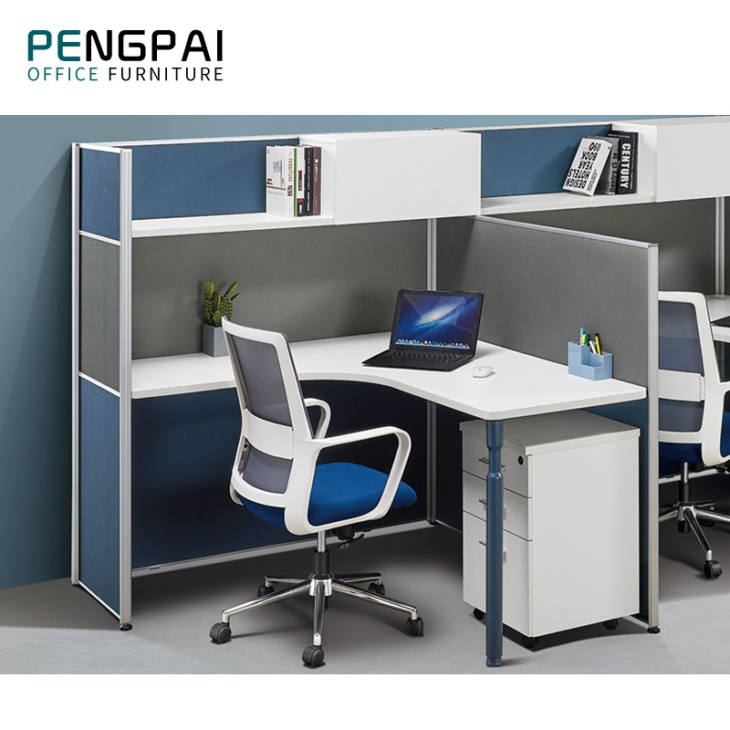 Project office partitions call center modular work station desk with shelf