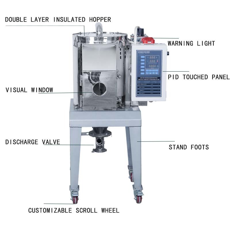 Hot selling PPE 3 in 1 crystallizer Honeycomb dryer for plastic injection moulding