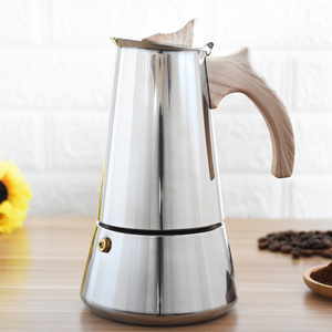 High Quality 6 Cups Stainless Steel Coffee Maker Induction Coffee Maker Espresso Moka Coffee Maker