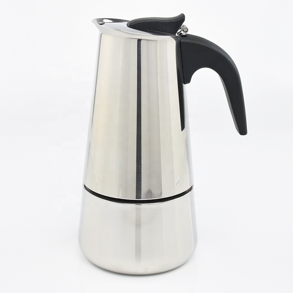 High quality moka pot classic stainless steel coffee maker manual italian coffee maker