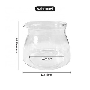 Factory wholesale glass coffee pot 4 cup borosilicate glass Coffee Carafe Use for drip coffee maker glass pot Replacement