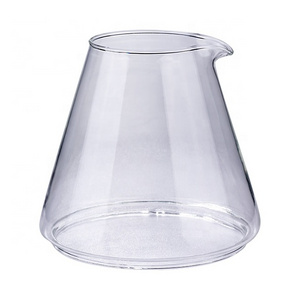 Hot Selling Drip Coffee maker pot parts borosilicate glass Carafe for extraction drip coffee maker Replacement Glass coffee pot