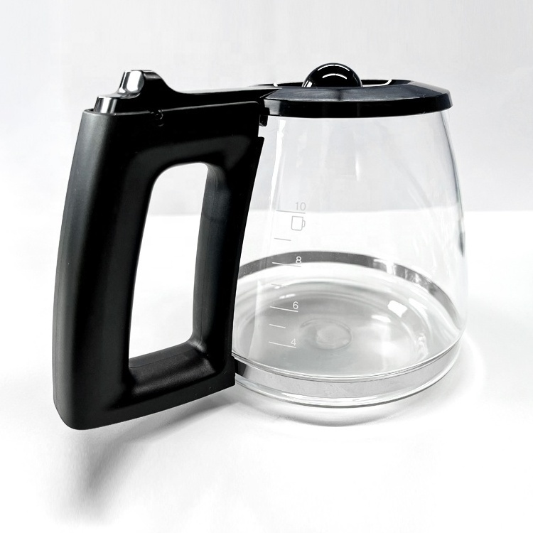 Wholesale Price glass coffee pot 10 large cups  or 15 small cups for Bosch drip coffee maker carafe pot borosilicate coffee pot