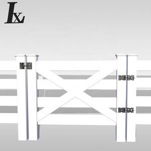 PVC  post and 4 rail horses fencing