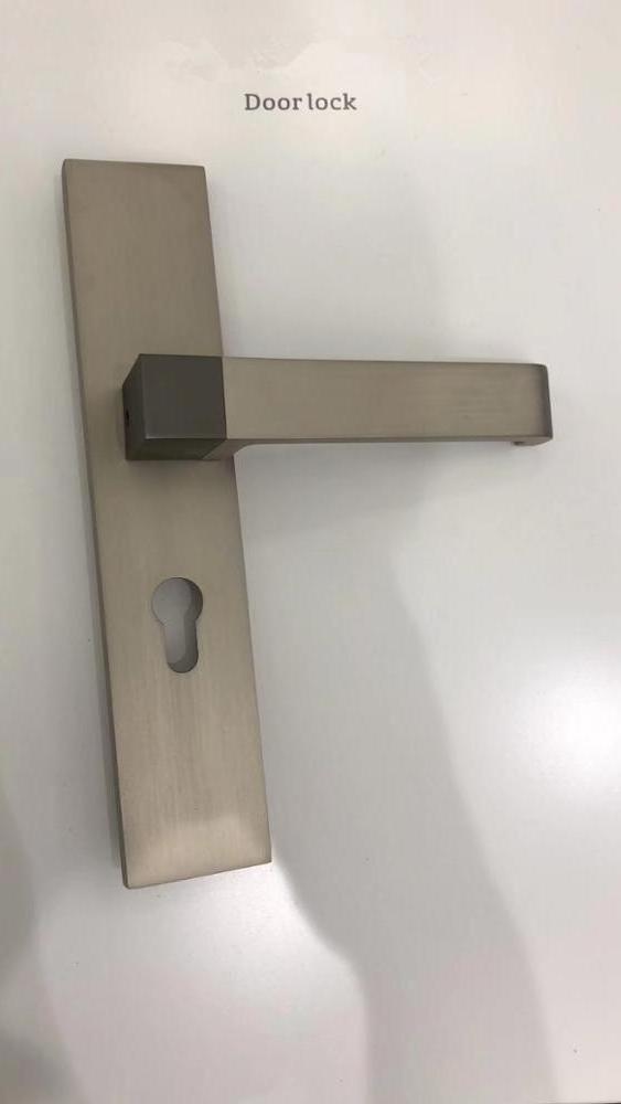 High quality OEM 2018 new simple design  door usage zinc material plate lever handle lock