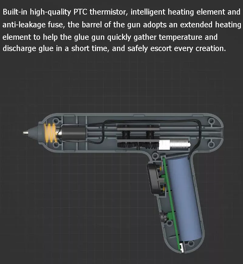 2022 New Xiaomi Youpin DUKA New Type-C Rechargeable Wireless Electric Hot Melt Glue Gun DIY Glue Guns