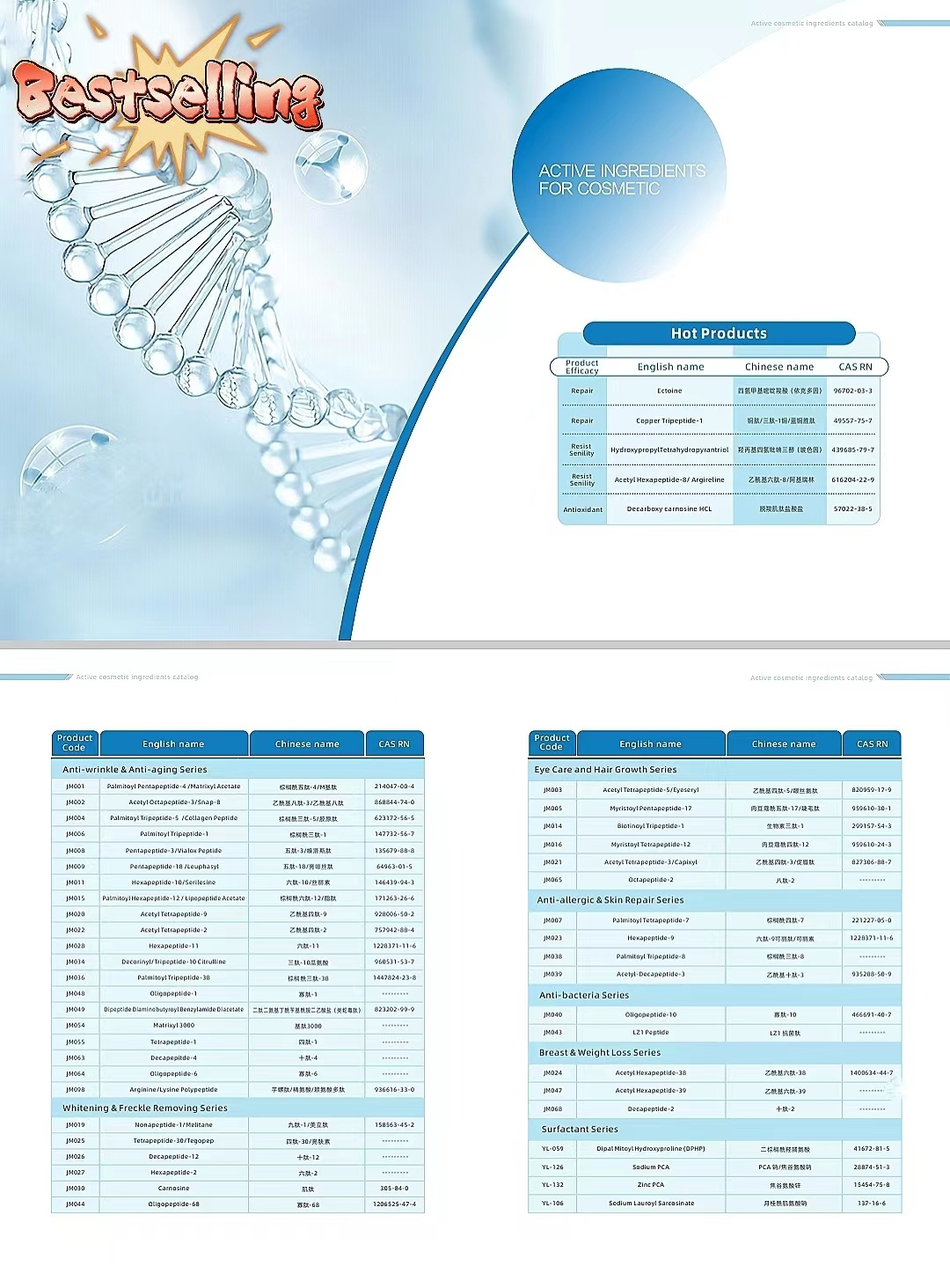 Peptides Cosmetic raw materials Organic Chemicals Bmk /P  bosin powder 439685-79-7 Hydroxypropyl tetrahydropyrantriol