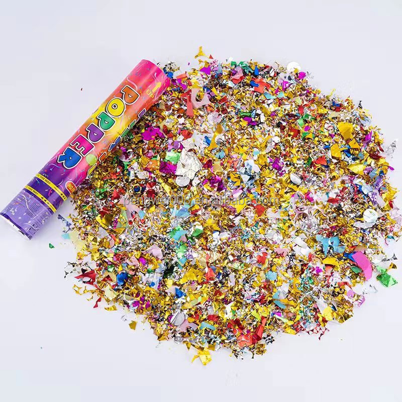 Wholesale 30cm Wedding Birthday Party Biodegradable fireworks Colorful Confetti Poppers