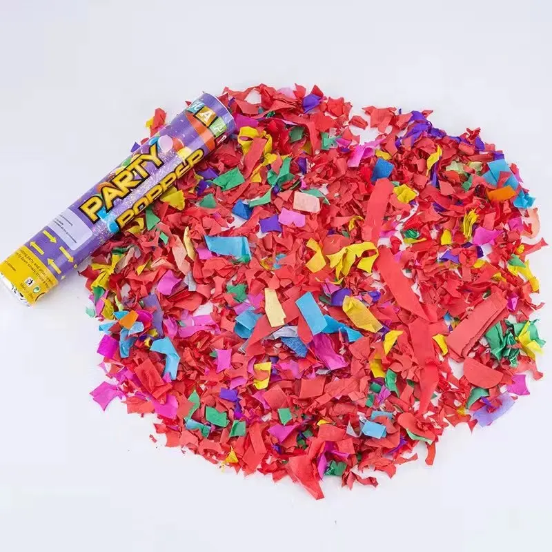 Wholesale 30cm Wedding Birthday Party Biodegradable fireworks Colorful Confetti Poppers