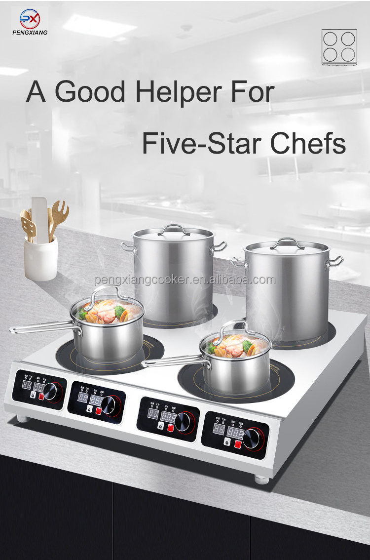 Hot Selling Quality 1 heating plate indection cooktop table portable commercial 4 Burner electric induction cooker stove