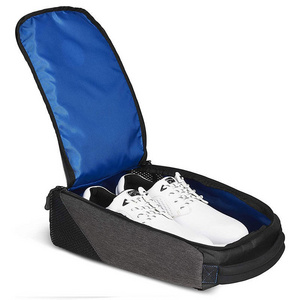 custom 600D water resistant sneaker carry case golf travel shoe storage bag with handle